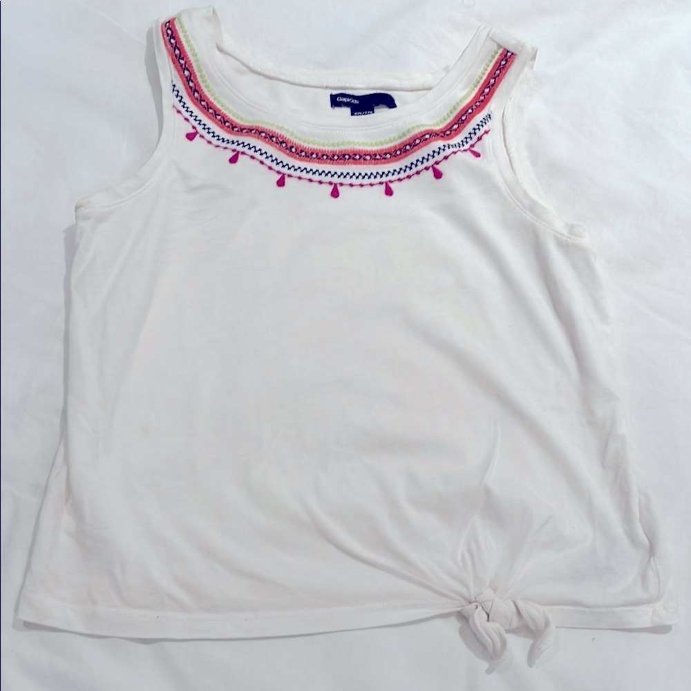 Charming Charlie White Embroidered Women's Top